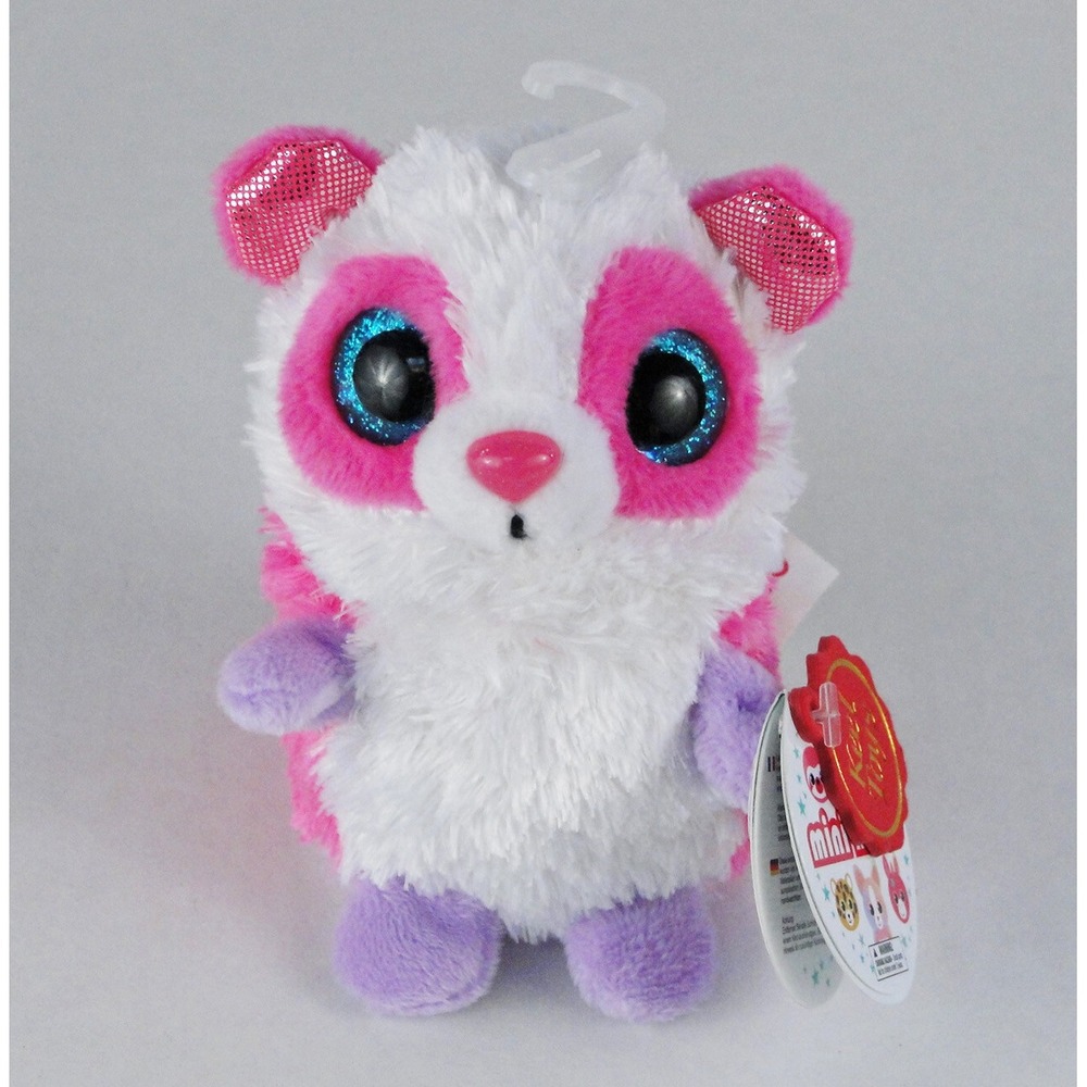 Keel Toys Mini Motsu Hamster Plush Gerbil Pink White Glitter Eyes Lottie NWT